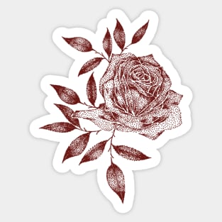 Red Rose Sticker